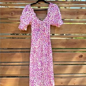 Purple Leopard Print Dress